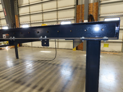 55"x 10' Chain Drive Roller Conveyor 48"BF 1.9" Urethane Roller 460V 3PH