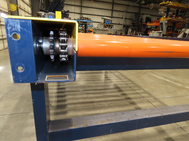 55"x 10' Chain Drive Roller Conveyor 48"BF 1.9" Urethane Roller 460V 3PH