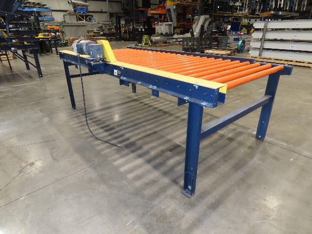 55"x 10' Chain Drive Roller Conveyor 48"BF 1.9" Urethane Roller 460V 3PH