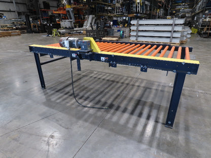 55"x 10' Chain Drive Roller Conveyor 48"BF 1.9" Urethane Roller 460V 3PH