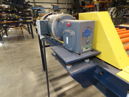 55"x 10' Chain Drive Roller Conveyor 48"BF 1.9" Urethane Roller 460V 3PH