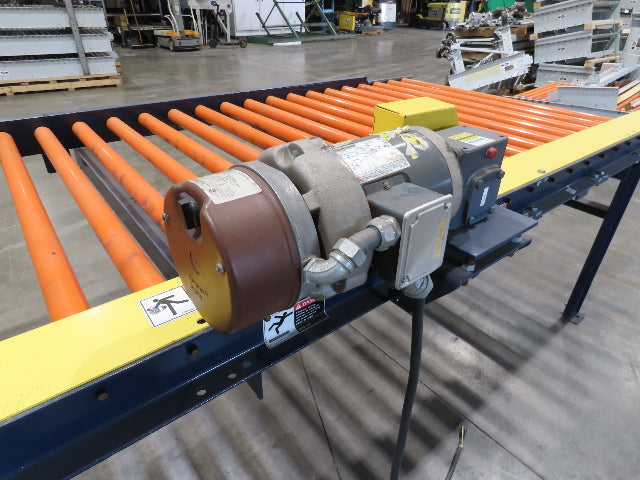 55"x 10' Chain Drive Roller Conveyor 48"BF 1.9" Urethane Roller 460V 3PH