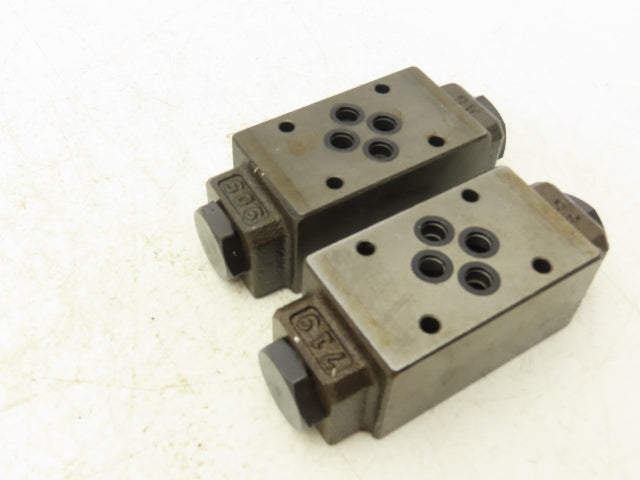 Nachi OCP-G01-A1-21 Pilot Operated Modular Check Valve Lot of 2