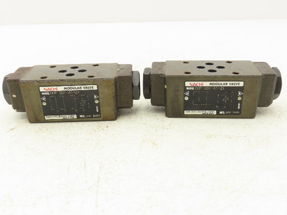 Nachi OCP-G01-A1-21 Pilot Operated Modular Check Valve Lot of 2