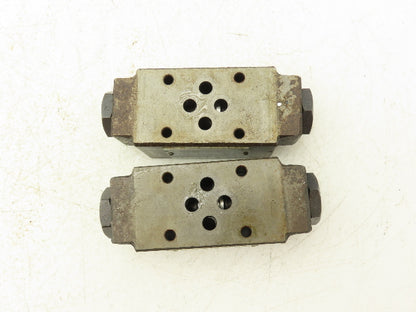 Nachi OCP-G01-A1-21 Pilot Operated Modular Check Valve Lot of 2