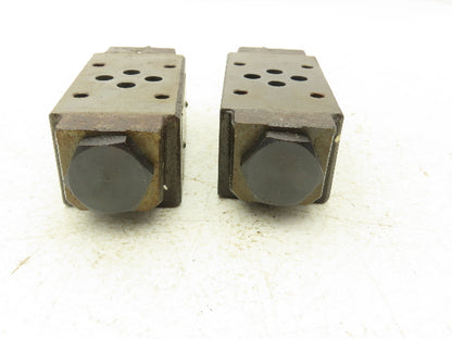 Nachi OCP-G01-A1-21 Pilot Operated Modular Check Valve Lot of 2
