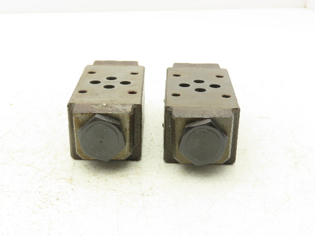Nachi OCP-G01-A1-21 Pilot Operated Modular Check Valve Lot of 2