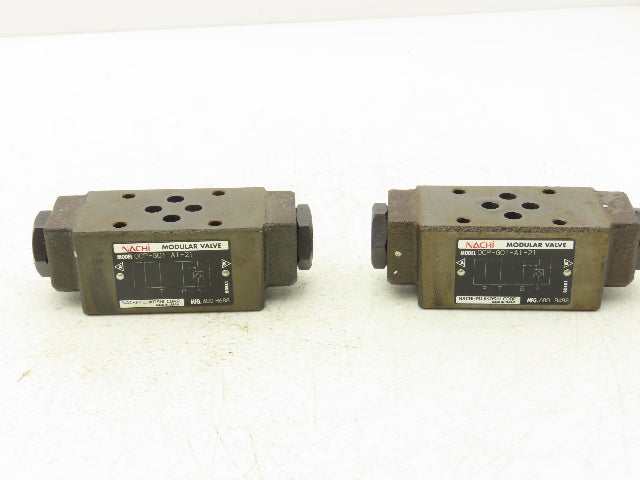 Nachi OCP-G01-A1-21 Pilot Operated Modular Check Valve Lot of 2