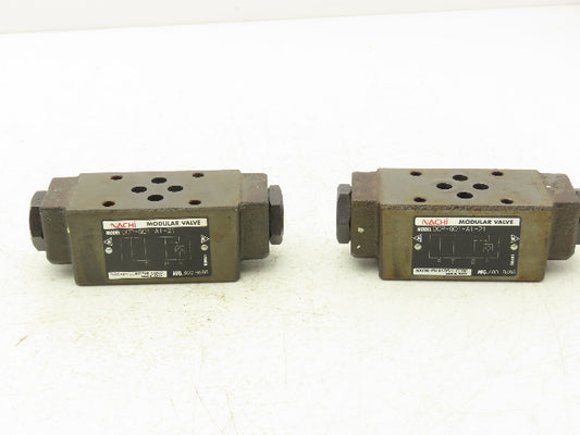 Nachi OCP-G01-A1-21 Pilot Operated Modular Check Valve Lot of 2