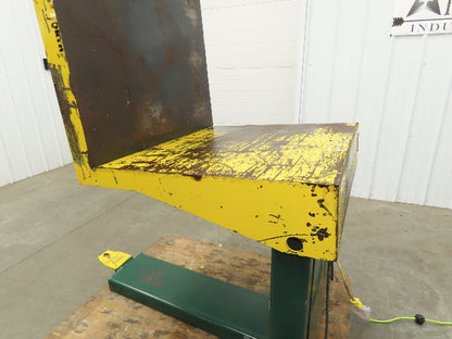 Southworth ZTU-4 Pan Style Container Tilter Lift Table Tipper 4000lbs 85° 40x29"