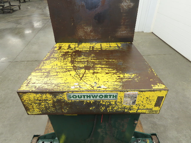 Southworth ZTU-4 Pan Style Container Tilter Lift Table Tipper 4000lbs 85° 40x29"