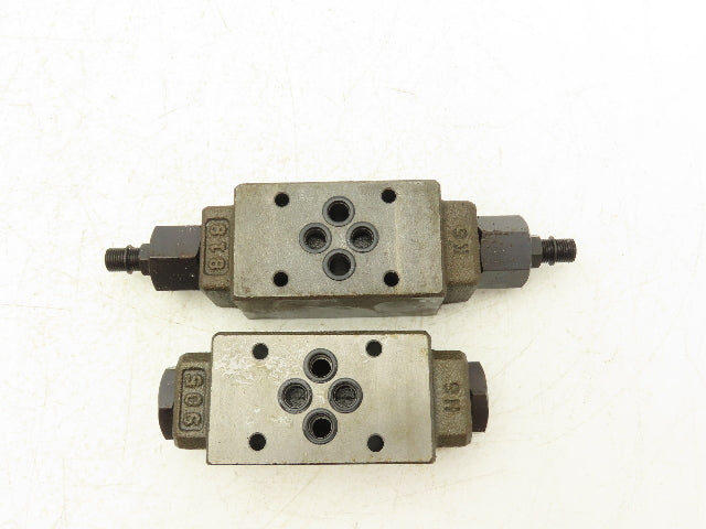 Nachi OCP-G01-W1-21 Hydraulic Check Valve & Flow Control Valve 3 Each Lot of 6