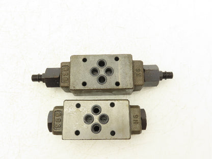 Nachi OCP-G01-W1-21 Hydraulic Check Valve & Flow Control Valve 3 Each Lot of 6
