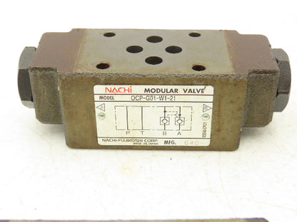 Nachi OCP-G01-W1-21 Hydraulic Check Valve & Flow Control Valve 3 Each Lot of 6