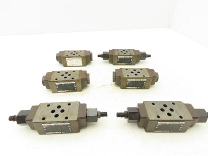 Nachi OCP-G01-W1-21 Hydraulic Check Valve & Flow Control Valve 3 Each Lot of 6