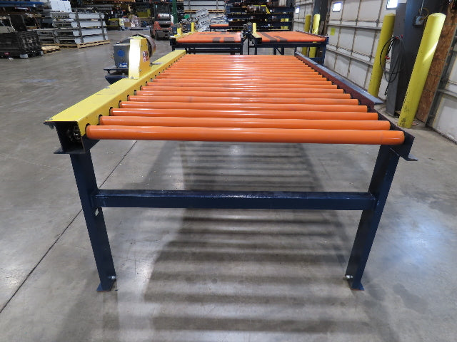 55"x 8' 4" Chain Drive Roller Conveyor 48"BF 1.9" Urethane Roller 460V 3PH 45fpm