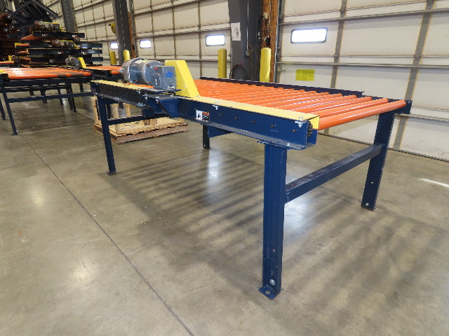 55"x 8' 4" Chain Drive Roller Conveyor 48"BF 1.9" Urethane Roller 460V 3PH 45fpm