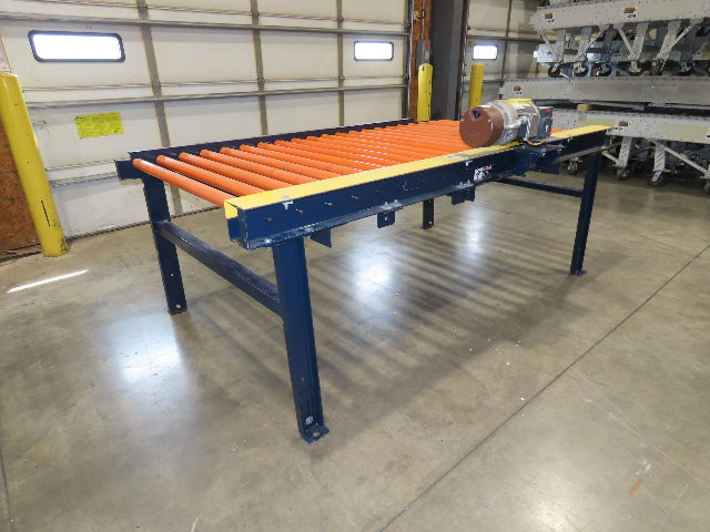 55"x 8' 4" Chain Drive Roller Conveyor 48"BF 1.9" Urethane Roller 460V 3PH 45fpm