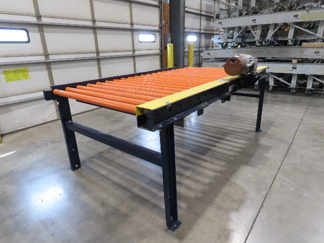 55"x 8' 4" Chain Drive Roller Conveyor 48"BF 1.9" Urethane Roller 460V 3PH 45fpm