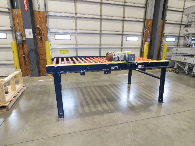 55"x 8' 4" Chain Drive Roller Conveyor 48"BF 1.9" Urethane Roller 460V 3PH 45fpm