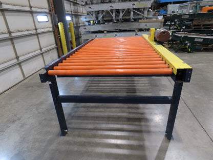 55"x 8' 4" Chain Drive Roller Conveyor 48"BF 1.9" Urethane Roller 460V 3PH 45fpm