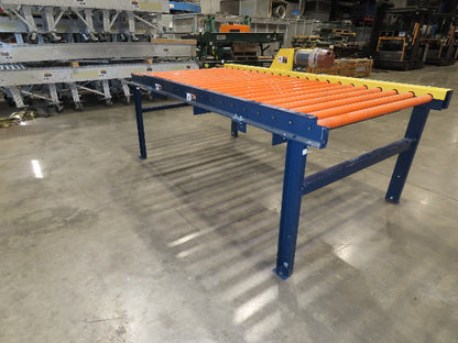 55"x 8' 4" Chain Drive Roller Conveyor 48"BF 1.9" Urethane Roller 460V 3PH 45fpm