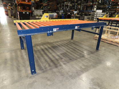 55"x 8' 4" Chain Drive Roller Conveyor 48"BF 1.9" Urethane Roller 460V 3PH 45fpm