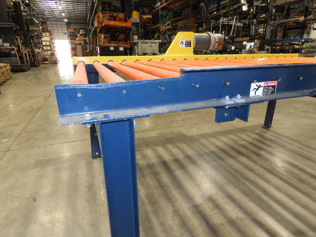 55"x 8' 4" Chain Drive Roller Conveyor 48"BF 1.9" Urethane Roller 460V 3PH 45fpm