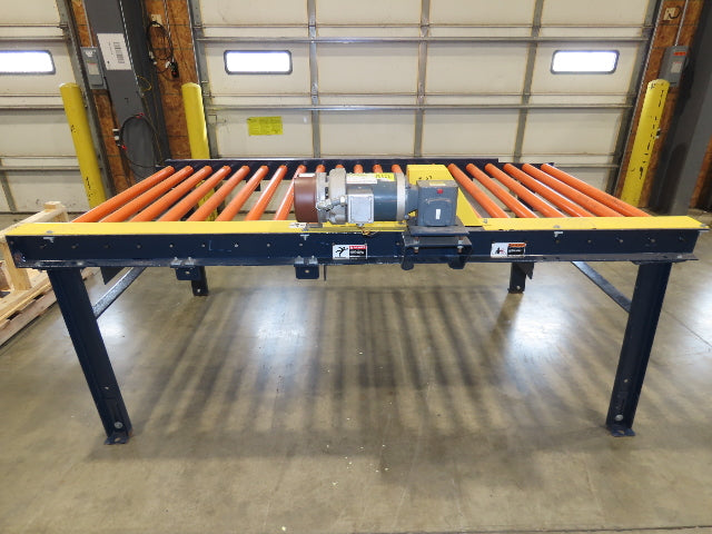 55"x 8' 4" Chain Drive Roller Conveyor 48"BF 1.9" Urethane Roller 460V 3PH 45fpm