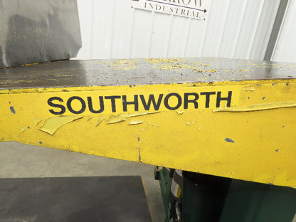 Southworth ZTU-4 Pan Style Tote Tilter Lift Table Tipper 4000lbs 85° 48x46"