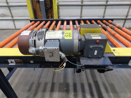 55"x 6' Chain Drive Roller Conveyor 48"BF 1.9" Urethane Roller 460V 3PH 45fpm