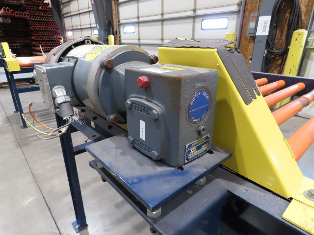 55"x 6' Chain Drive Roller Conveyor 48"BF 1.9" Urethane Roller 460V 3PH 45fpm