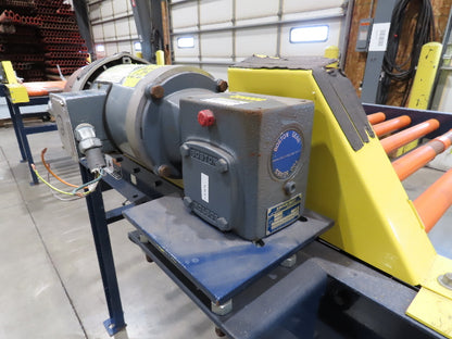 55"x 6' Chain Drive Roller Conveyor 48"BF 1.9" Urethane Roller 460V 3PH 45fpm