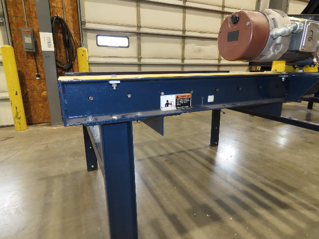 55"x 6' Chain Drive Roller Conveyor 48"BF 1.9" Urethane Roller 460V 3PH 45fpm