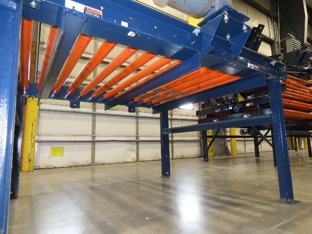 55"x 6' Chain Drive Roller Conveyor 48"BF 1.9" Urethane Roller 460V 3PH 45fpm