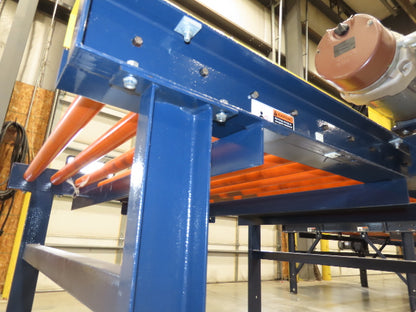 55"x 6' Chain Drive Roller Conveyor 48"BF 1.9" Urethane Roller 460V 3PH 45fpm