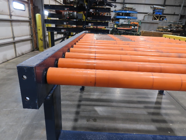 55"x 6' Chain Drive Roller Conveyor 48"BF 1.9" Urethane Roller 460V 3PH 45fpm