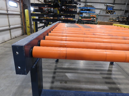 55"x 6' Chain Drive Roller Conveyor 48"BF 1.9" Urethane Roller 460V 3PH 45fpm