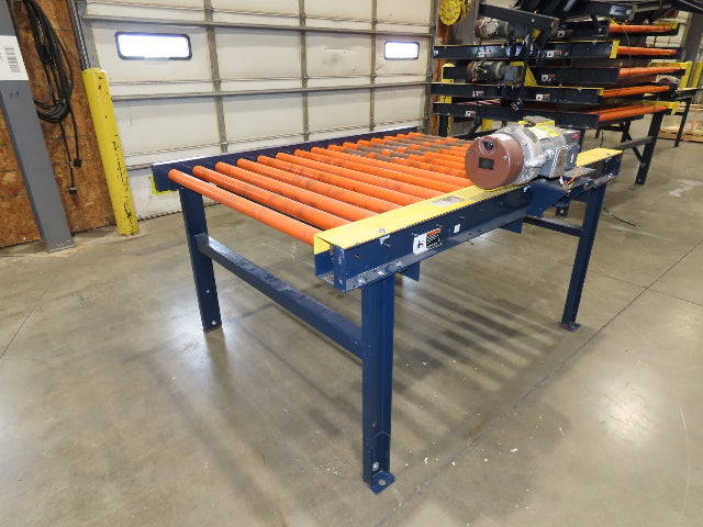 55"x 6' Chain Drive Roller Conveyor 48"BF 1.9" Urethane Roller 460V 3PH 45fpm