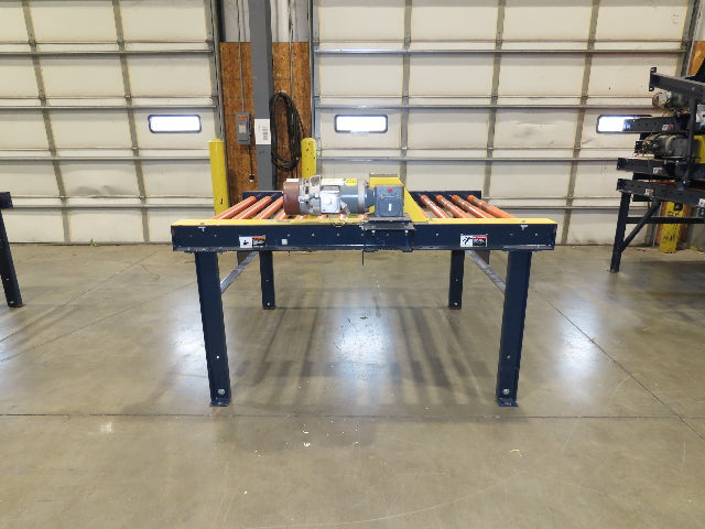 55"x 6' Chain Drive Roller Conveyor 48"BF 1.9" Urethane Roller 460V 3PH 45fpm