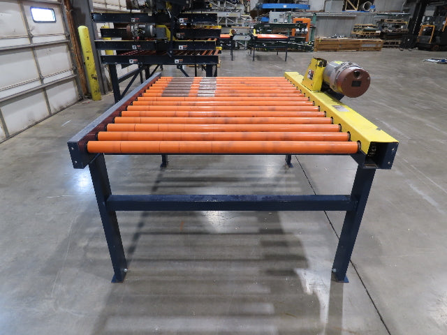 55"x 6' Chain Drive Roller Conveyor 48"BF 1.9" Urethane Roller 460V 3PH 45fpm