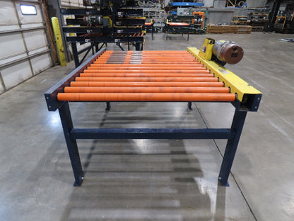 55"x 6' Chain Drive Roller Conveyor 48"BF 1.9" Urethane Roller 460V 3PH 45fpm