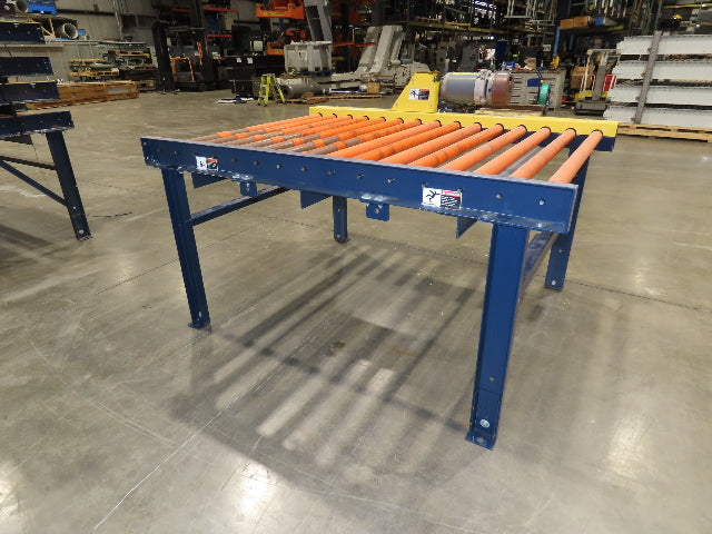 55"x 6' Chain Drive Roller Conveyor 48"BF 1.9" Urethane Roller 460V 3PH 45fpm