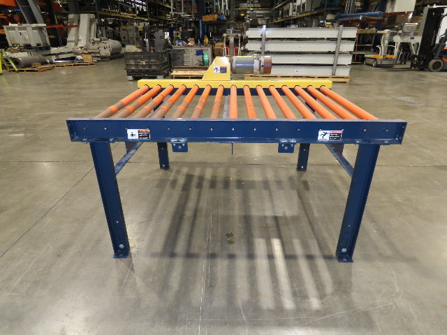 55"x 6' Chain Drive Roller Conveyor 48"BF 1.9" Urethane Roller 460V 3PH 45fpm