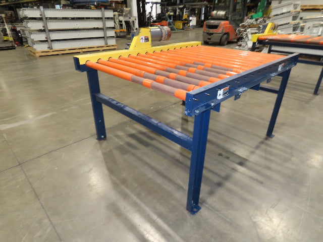 55"x 6' Chain Drive Roller Conveyor 48"BF 1.9" Urethane Roller 460V 3PH 45fpm