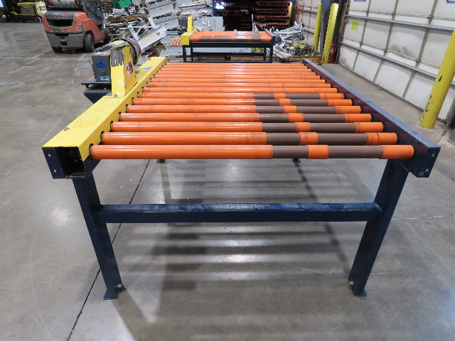 55"x 6' Chain Drive Roller Conveyor 48"BF 1.9" Urethane Roller 460V 3PH 45fpm