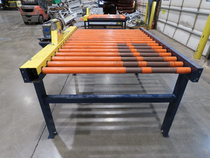 55"x 6' Chain Drive Roller Conveyor 48"BF 1.9" Urethane Roller 460V 3PH 45fpm