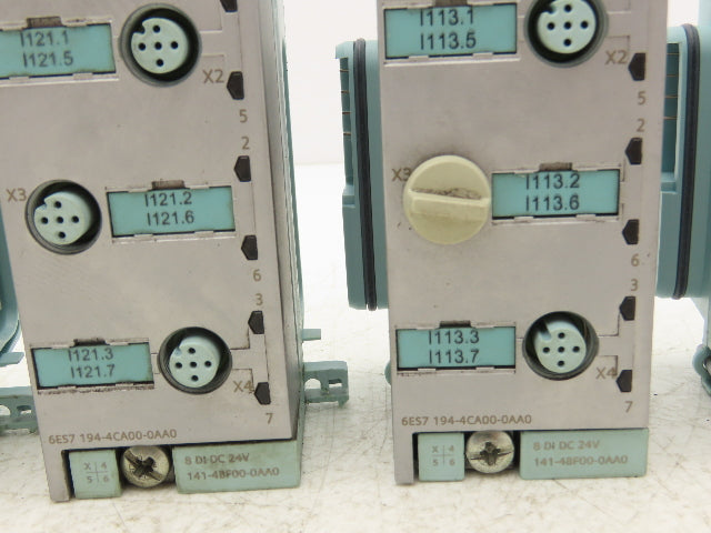 Siemens 6ES7 194-4CA00-0AA0 SIMATIC 8 point Digital Input w/ Connector Lot of 7