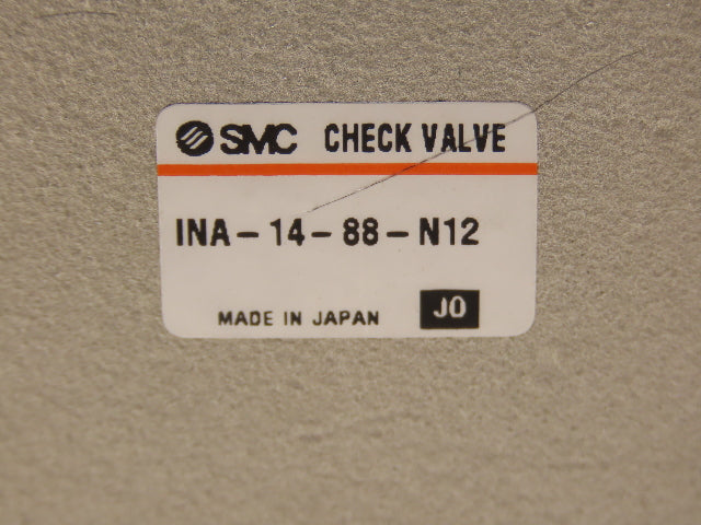 SMC INA-14-88-N12 Check Valve 1-1/4" Uni-Directional Fluid/Air Brass/Stainless
