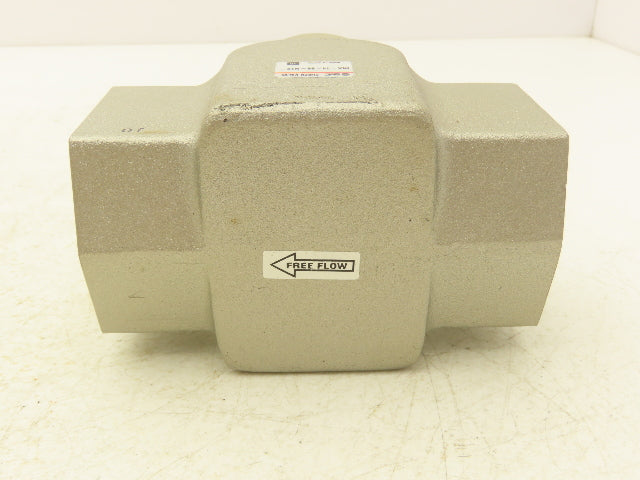 SMC INA-14-88-N12 Check Valve 1-1/4" Uni-Directional Fluid/Air Brass/Stainless